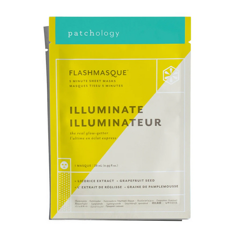 Patchology Маска для сяйва шкіри FlashMasque&reg; Illuminate 5 Minute Sheet Mask (1 шт) 0000001541 фото