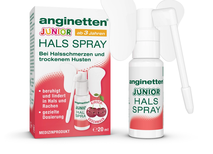 ANGINETTEN Halsspray Junior Спрей при болі в горлі з 3х років, 20мл 0000002685 фото