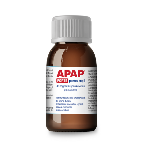 APAP FORTE 40mg/ml Сироп парацетамол, 150мл 0000001082 фото