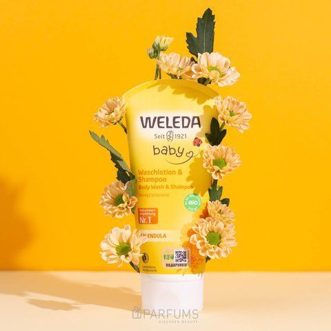 WELEDA Календула дитячий шампунь-гель для волосся та тіла, 400 мл 0000004257 фото
