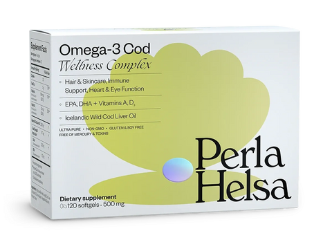 PERLA HELSA Дієтична добавка "Омега-3 з печінки тріски №120капс" 0000002451 фото