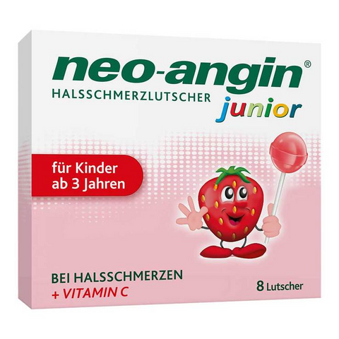 NEO-ANGIN junior Halsschmerzlutscher Льодяники при болі в горлі з 3х років, 8шт 0000002683 фото