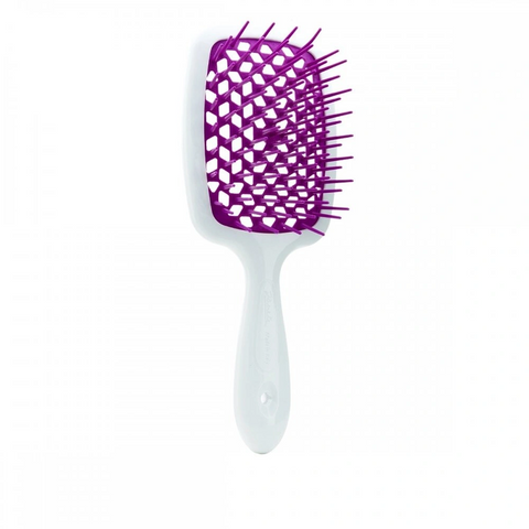 Janeke 1830 Superbrush The Original Italian Щітка для волосся біла з бузковим 0000002064 фото