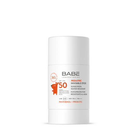 BABE Laboratorios PEDIATRIC Дитячий сонцезахисний невидимий стік з пантенолом та пребіотиком SPF 50, 30 г 0000004155 фото