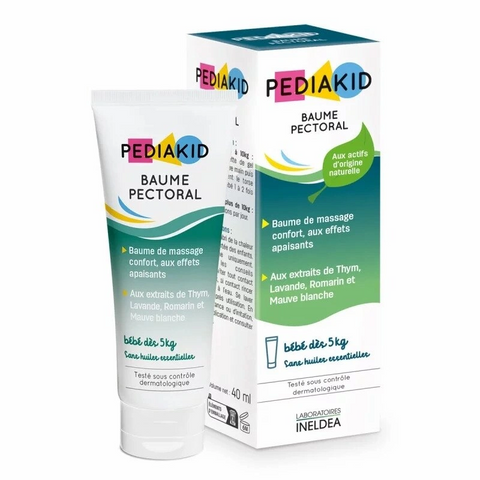 PEDIAKID BAUME PECTORAL Бальзам проти застуди для дітей вагою від 5 кг, 40мл 0000001768 фото