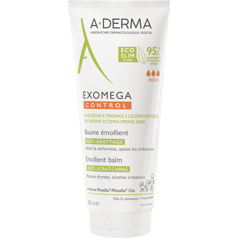 ADERMA EXOMEGA CONTROL Бальзам-емолент для сухої та атопічної шкіри проти свербіжу, 200мл 0000004218 фото