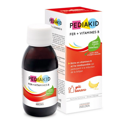 PEDIAKID FER + VITAMINES B Питний ФЕР + ВІТАМІНИ В Сироп для підвищення гемоглобіну та зняття втоми, 125мл 0000002187 фото