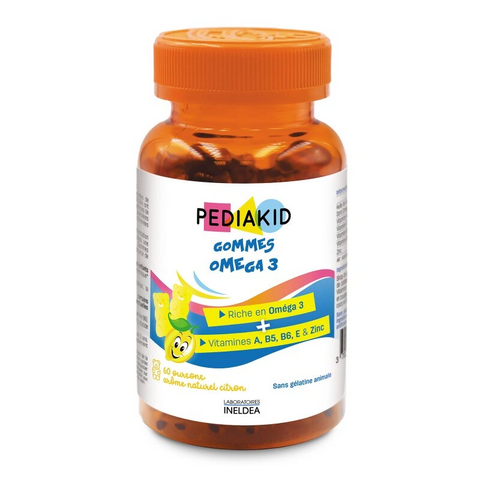 PEDIAKID GOMMES OMEGA 3 Ведмежуйки ОМЕГА 3 для покращення розумовоЇ діяльності, 60жел 0000000337 фото