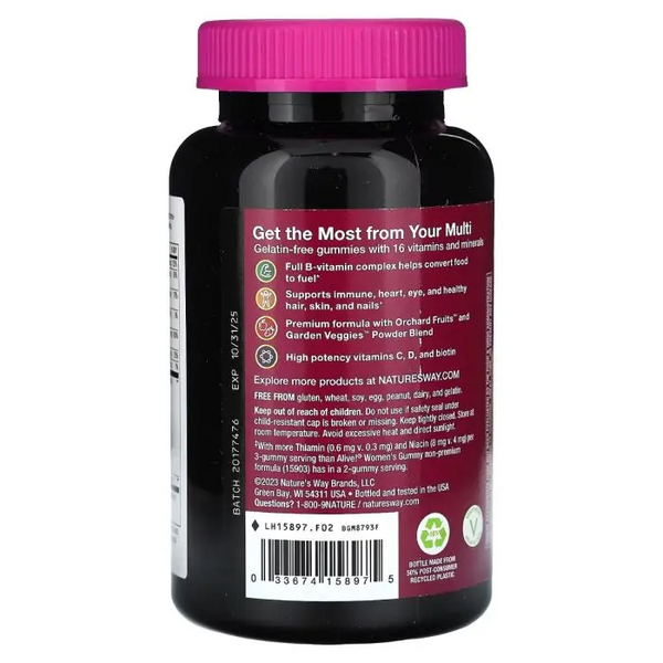 Nature's Way Alive Women&rsquo;s Premium Мультивітаміни для жінок, 75 жув.цукерок 0000002715 фото