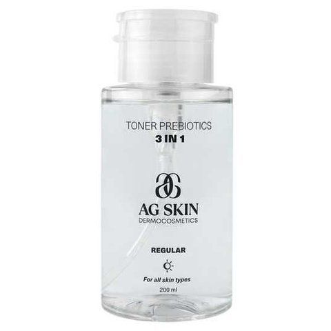 AG SKIN Regular Prebiotic Toner 3-в-1 Тонік з пребіотиками, 200 мл 0000004144 фото