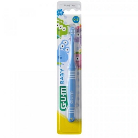 GUM Baby Monster Toothbrush (0+) Blue Дитяча зубна щітка 0000002855 фото