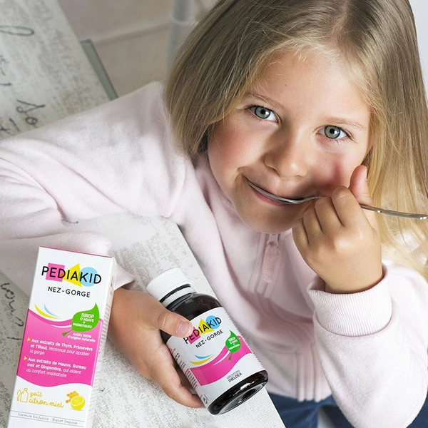 PEDIAKID NEZ-GORGE Питний сироп НІС-ГОРЛО для носа та горла, зняття запалення та комфортне дихання, 250мл 0000001683 фото