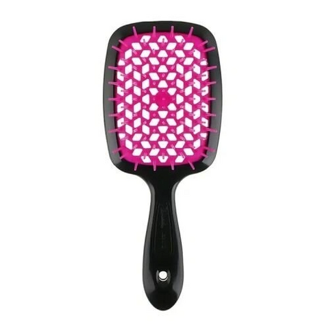 Janeke 1830 Superbrush Small The Original Italian Щітка для волосся міні чорна з рожевим 0000002789 фото