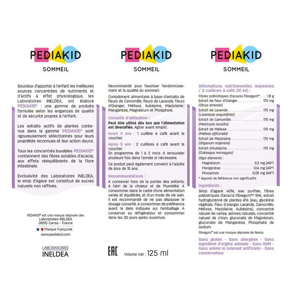 PEDIAKID Питний СОН / SOMMEIL 250 мл - для гармонізації сну 0000002381 фото