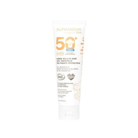 ALPHANOVA Organic Sun Органічний сонцезахисний кремSPF 50+ для дітей від народження, 50 г 0000004149 фото