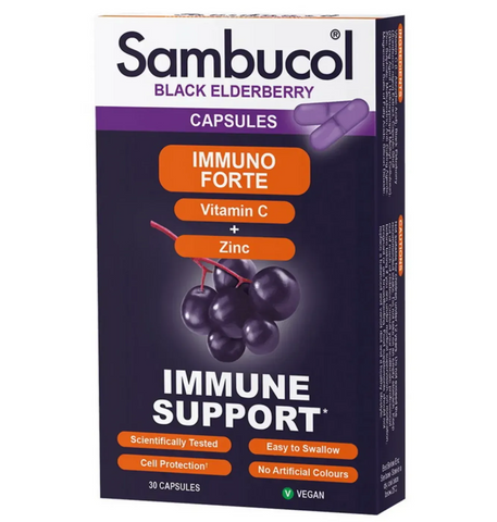 Sambucol Immuno Forte Capsules №30 капсули (Самбукол Імуно Форте від 12 років) 0000003256 фото
