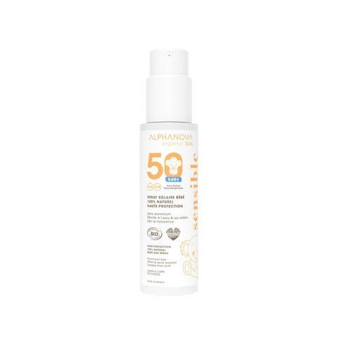 ALPHANOVA Organic Sun Органічний сонцезахисний спрей SPF 50 для дітей від народження, 100 г 0000004150 фото
